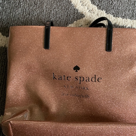 Kate spade glitter tote bag - Picture 2 of 2